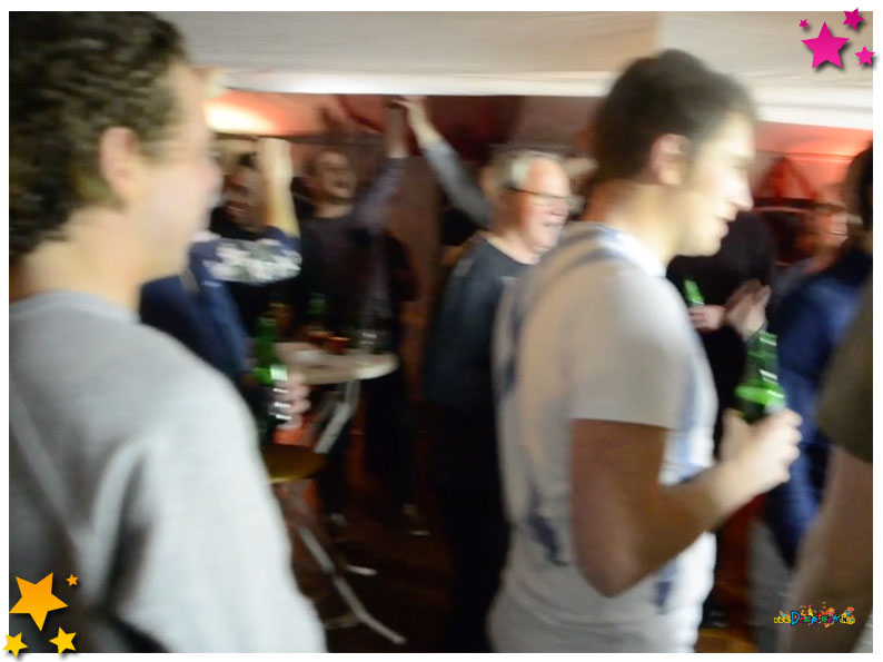 Sfeer in de green room bij de pronkzittingen - 2015