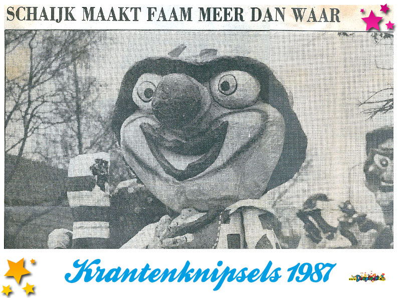 Krantenknipsels Moesland 1987