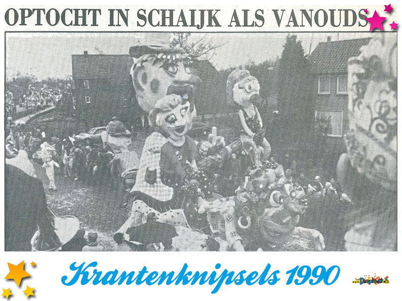 Krantenknipsels Moesland 1990