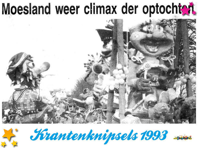 Krantenknipsels Moesland 1993