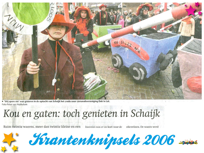 Krantenknipsels Moesland 2006