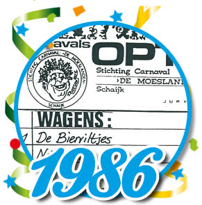 Uitslagen optocht 1986 Schaijk