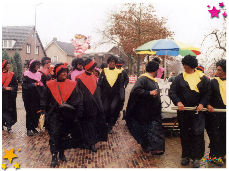 Auwzum tijdens de optocht van Schaijk 1996