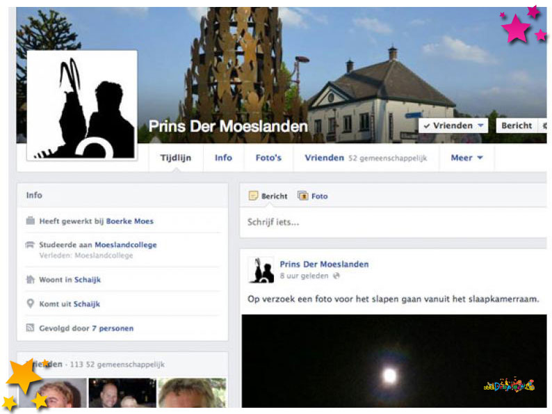 Prins der Moeslanden op Facebook