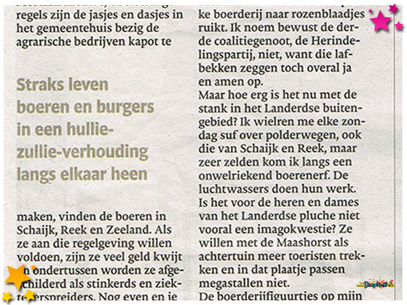 Krantenartikel Brabants Dagblad