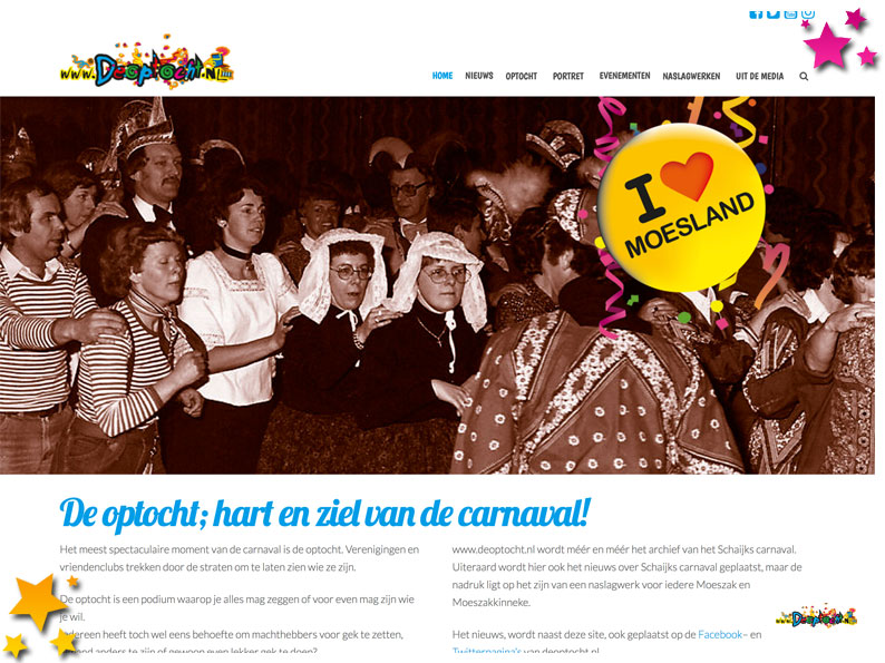 Nieuwe layout voor www.deoptocht.nl