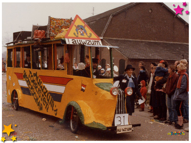 Filmpje Auwzum tijdens de optocht van 1984