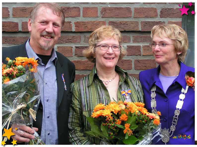 Jan en Ellen Geurts van Kessel de 'Lidmaatschap aan de Orde van Oranje Nassau