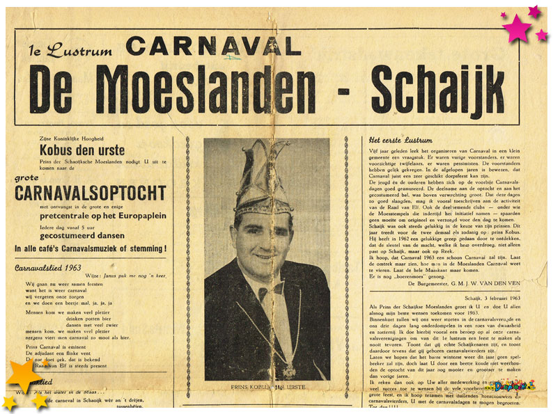 Carnavalskrant Schaijk - 1963