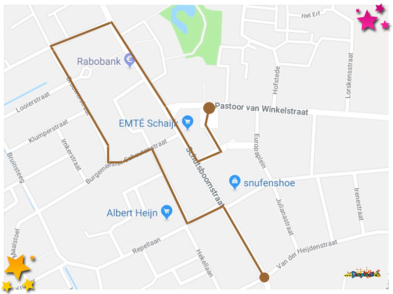 Nieuwe route optocht Moesland