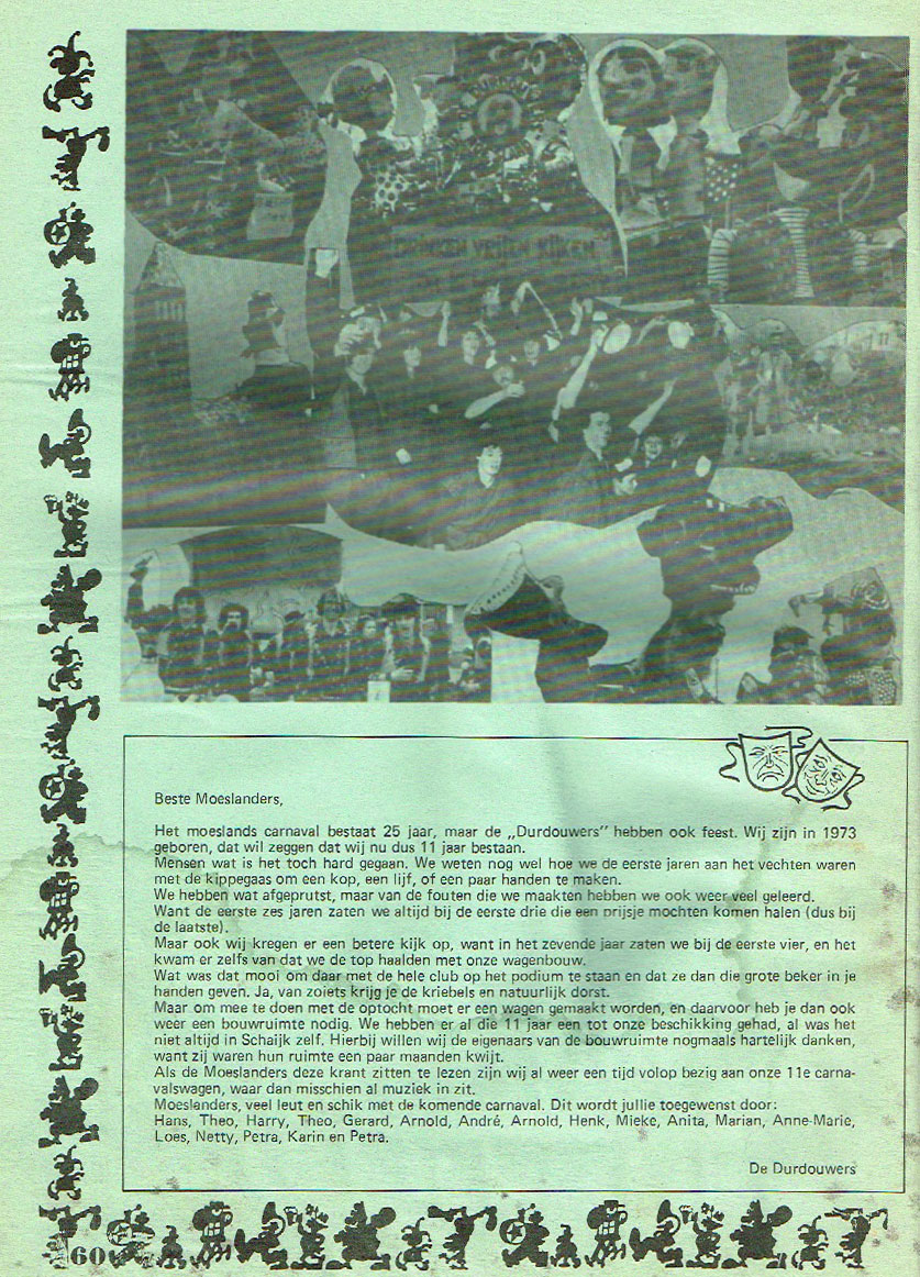 carnavalskrant durdouwers 1984 1