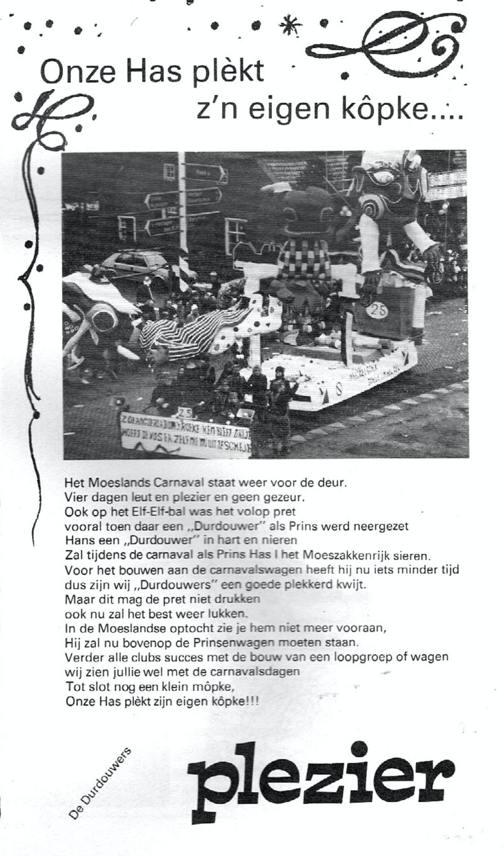 carnavalskrant durdouwers 1987 1