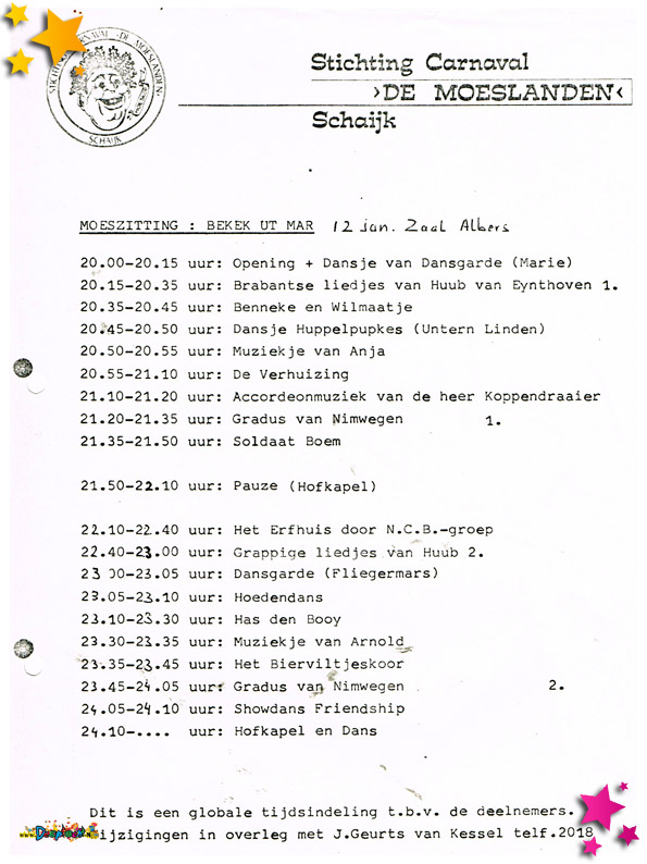 1980 programma pronkzitting