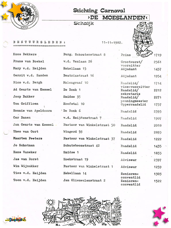 1982 bestuursleden