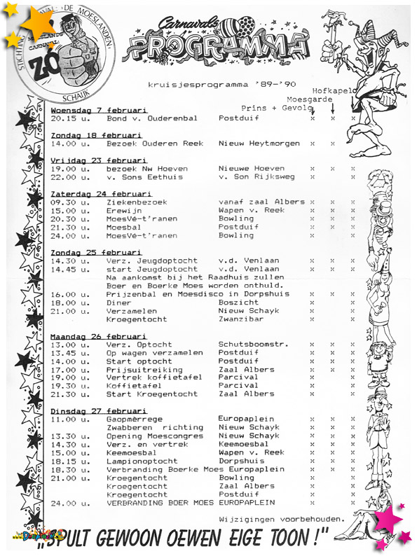 1990 kruisjesprogramma