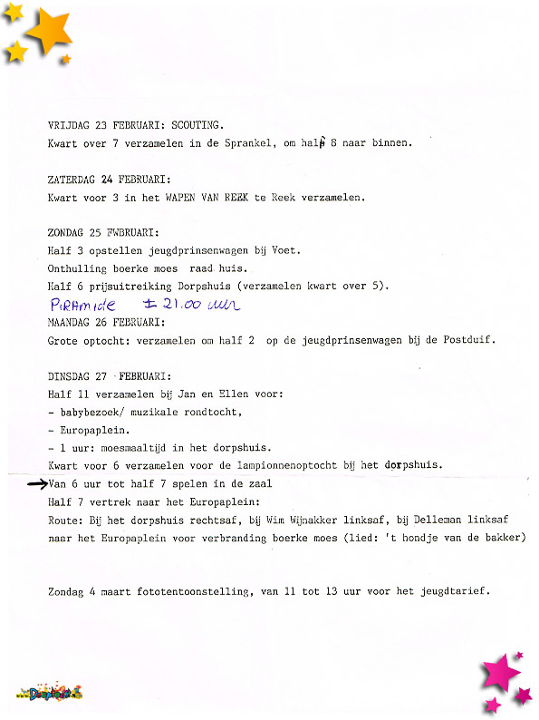 1990 programma moesbloazers
