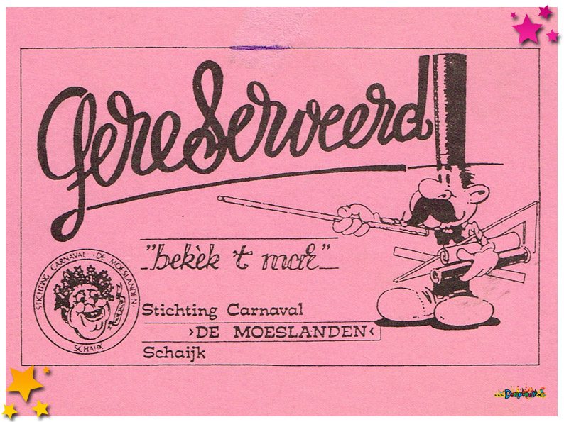 Entreebewijs Moeslandse Pronkzitting 1994