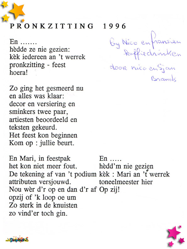 Lied Moesland Pronkzitting 1996