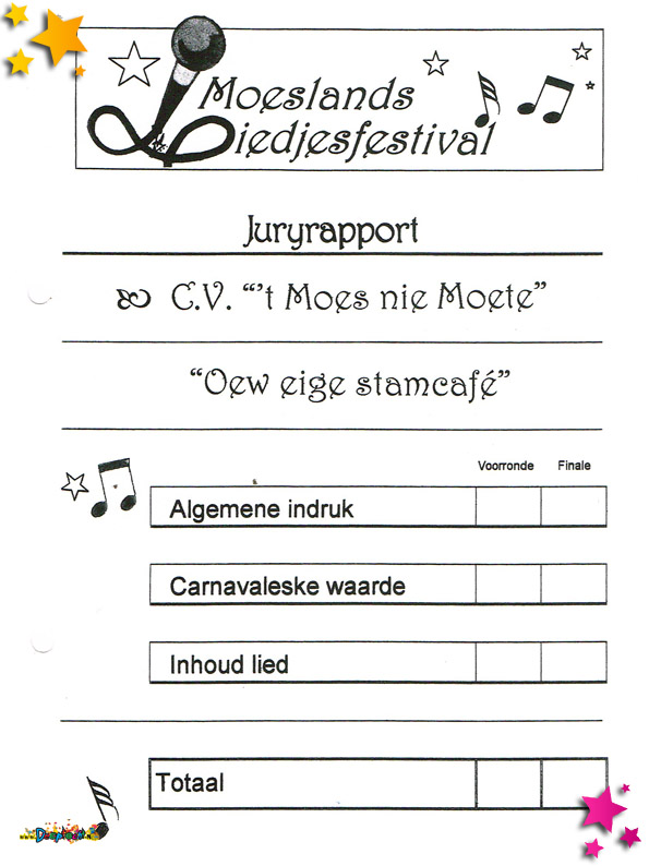 2000 juryrapport liedjesfestival