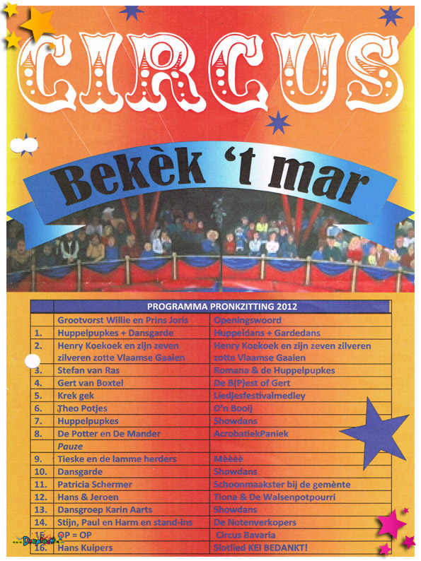 Programma Moesland Pronkzitting 2012