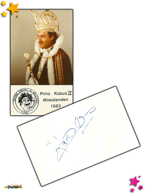 1983 visitekaartje prins kobus