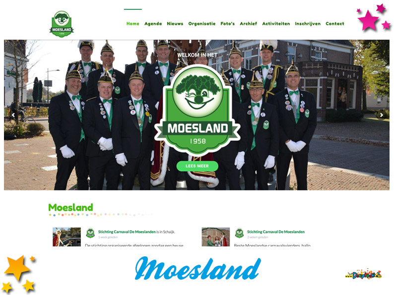 Website Stichting Carnaval de Moeslanden