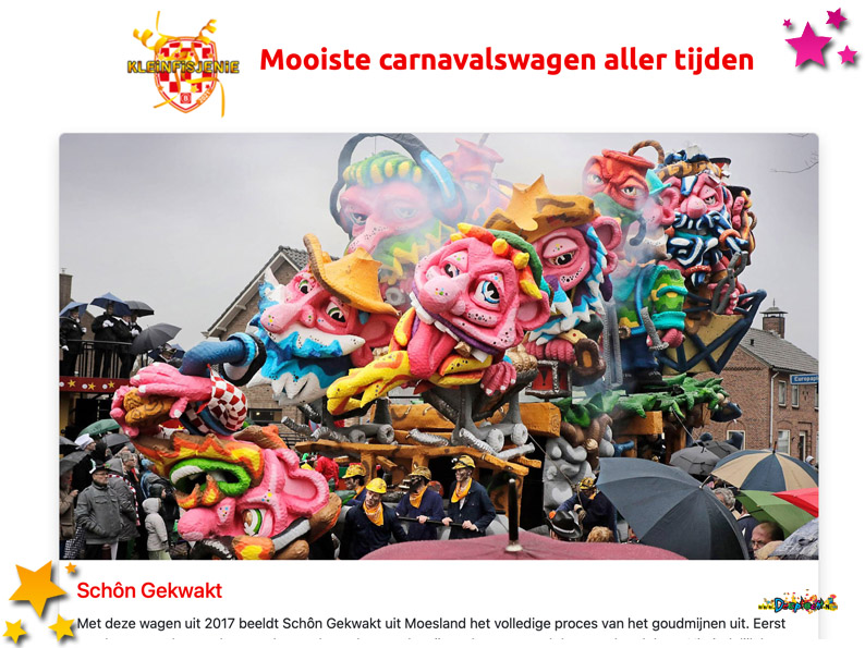 Mooiste carnavalswagen aller tijden in Brabant