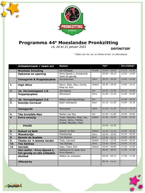 Pronkzitting 2023 Schaijk