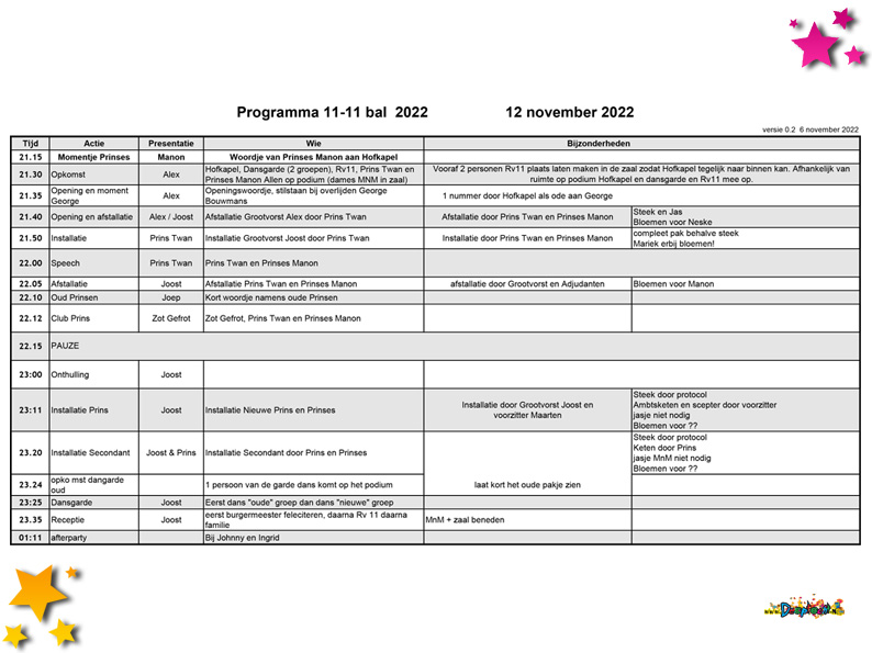 Programma 11-11-bal 2022-2023