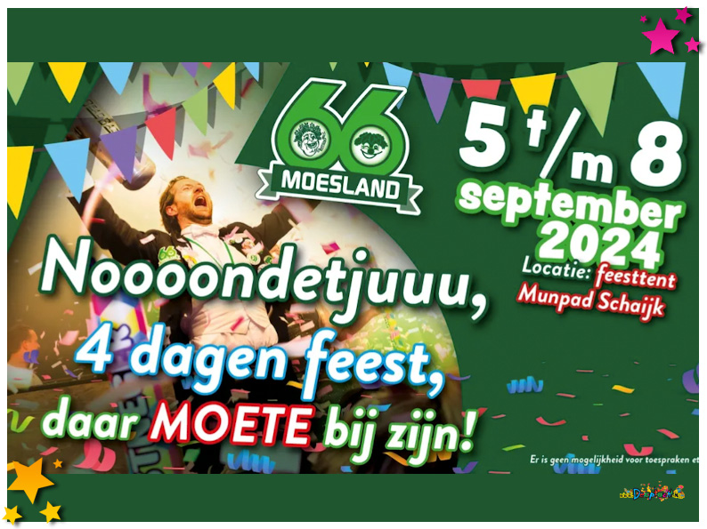 Programma 66 Jaar Moesland