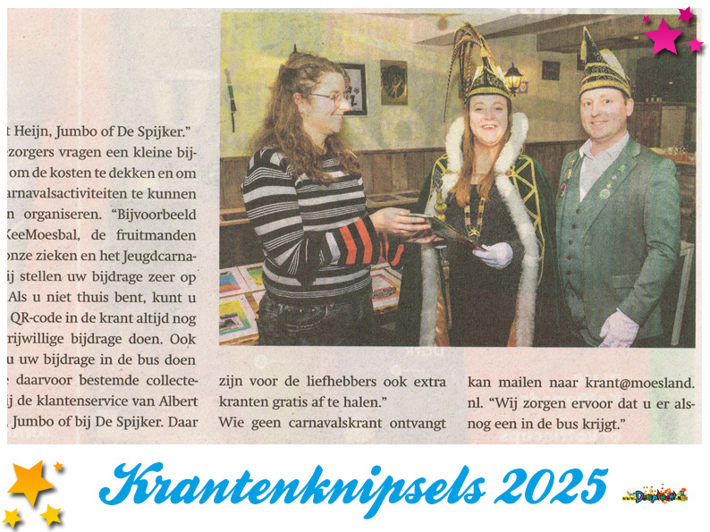 Krantenknipsels 2025