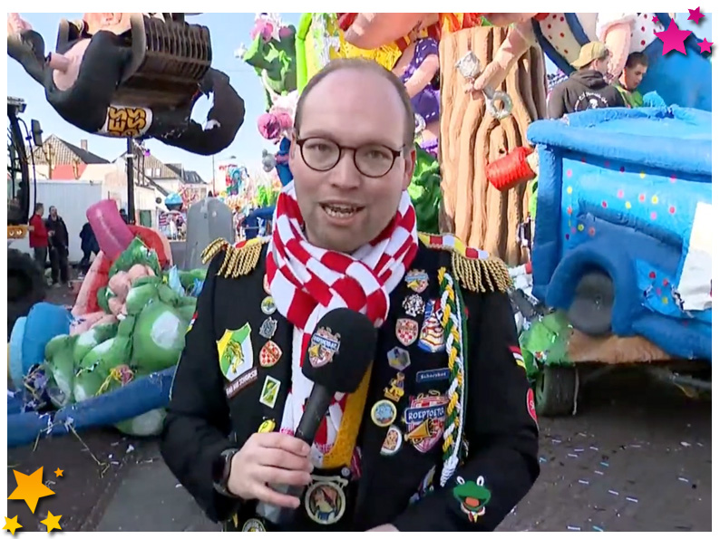 Sloop carnavalswagens live bij Omroep Brabant 2025